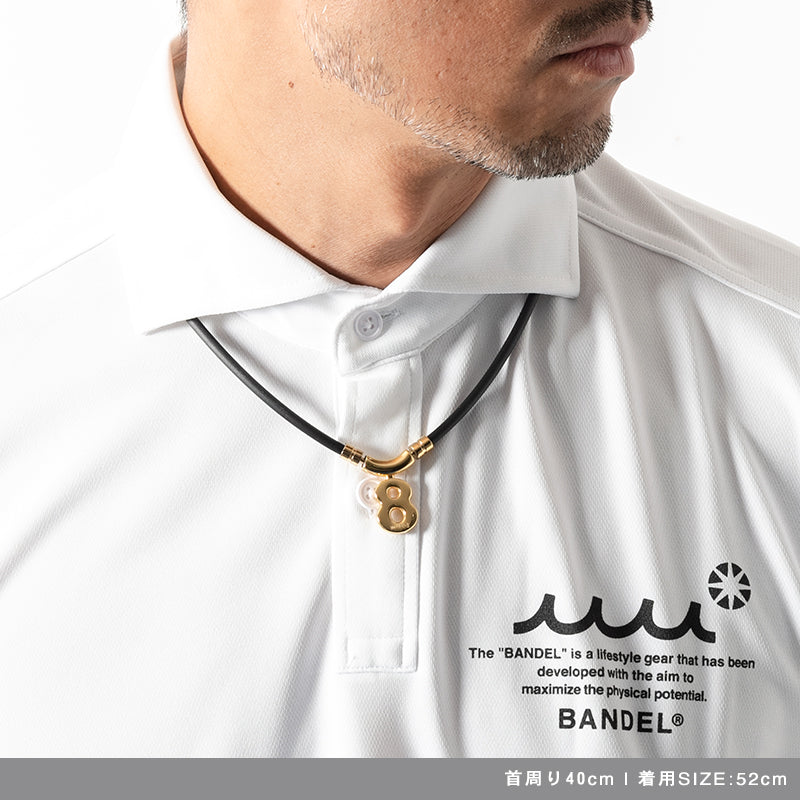 muta BANDEL ブラック ネックレス 保証書付き BANDEL×muta Eight エイト Black×Gold 磁気ネックレス – BANDEL