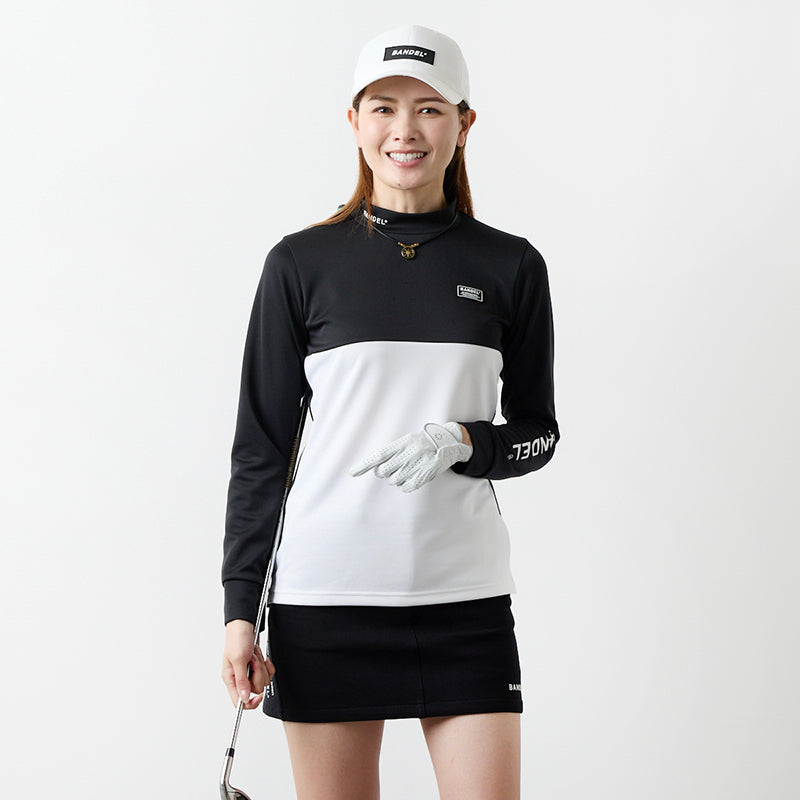 BANDEL' モックネック　美品Lサイズ BANDEL' モックネック 美品Lサイズ WOMENS STRAIGHT LOGO S/S