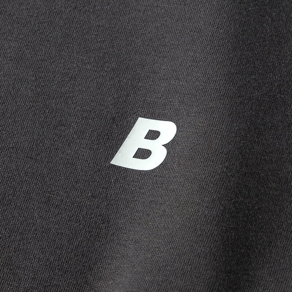 B Pullover Hoodie Charcoal Grey