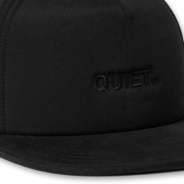 QUIET Water Repellent Golf cap　Black×Black