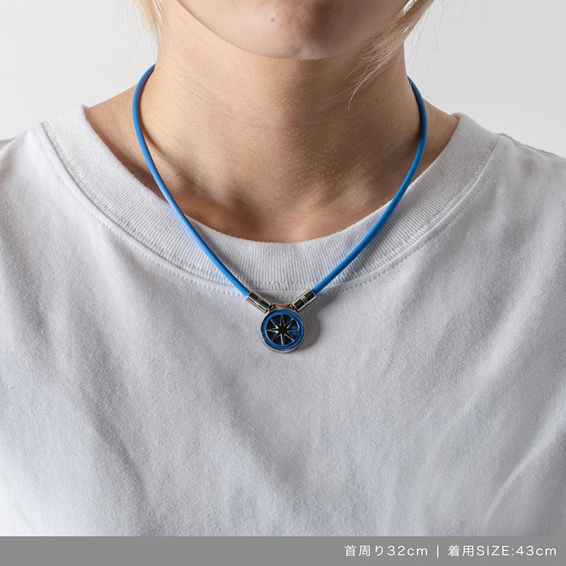 Healthcare Necklace Earth mini 2.0 Blue×Silver 青木瀬令奈モデル