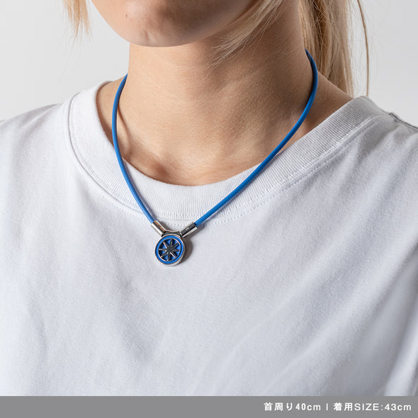 【5月下旬発売予約】Healthcare Necklace Earth mini 2.0 Blue×Silver 青木瀬令奈モデル