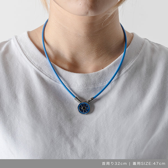 Healthcare Necklace Earth mini 2.0 Blue×Silver 青木瀬令奈モデル