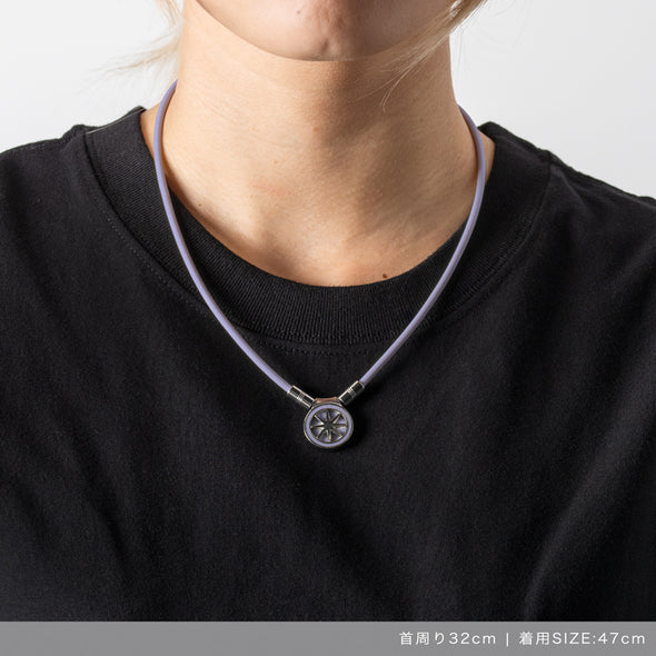 BANDEL Necklace Earth mini 43cm 新品未使用品 Healthcare Necklace Earth mini 2.0 Purple×Silver 安田祐香モデル