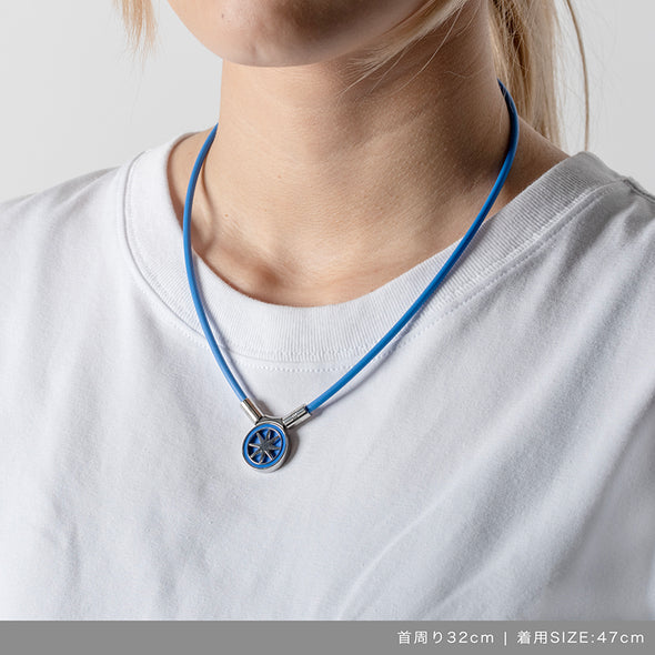 【5月下旬発売予約】Healthcare Necklace Earth mini 2.0 Blue×Silver 青木瀬令奈モデル