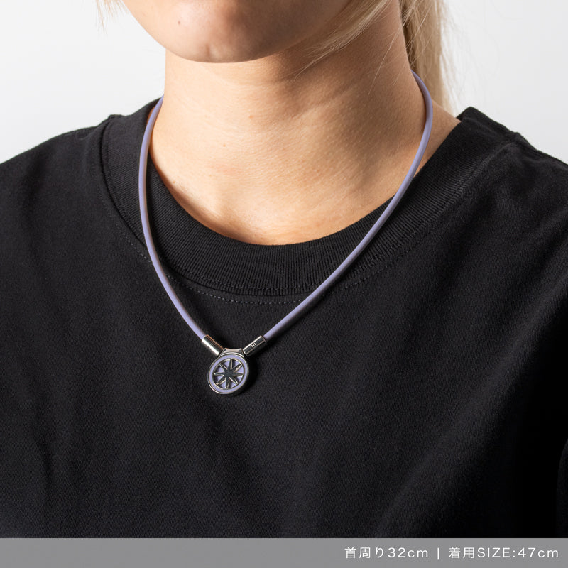 Healthcare Necklace Earth mini 2.0 Purple×Silver 安田祐香モデル