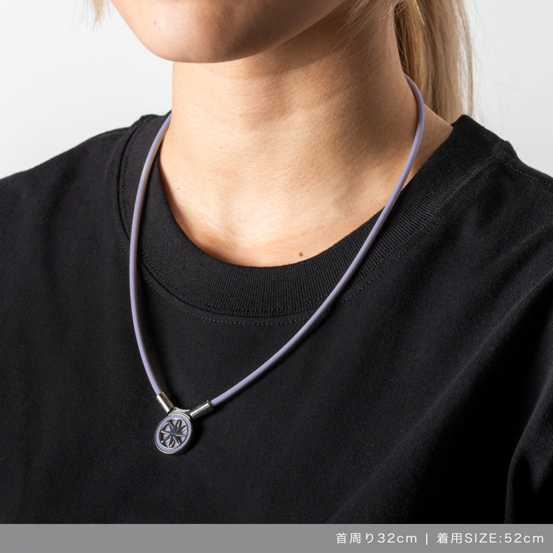 Healthcare Necklace Earth mini 2.0 Purple×Silver 安田祐香モデル Healthcare Necklace Earth mini 2.0 Purple×Silver 安田祐香モデル