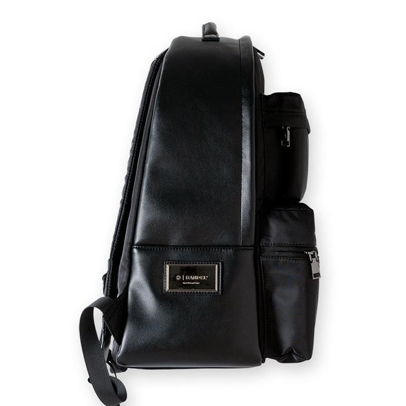 LEATHER GUSSET TRY CARGO BACKPACK