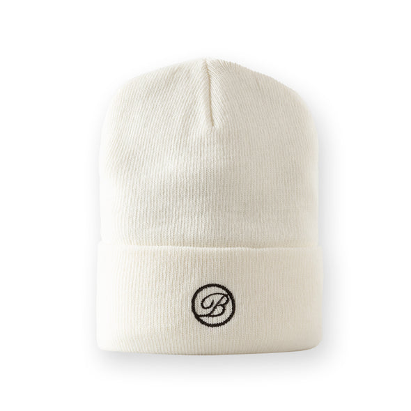 CURSIVE B SMOOTH BEANIE