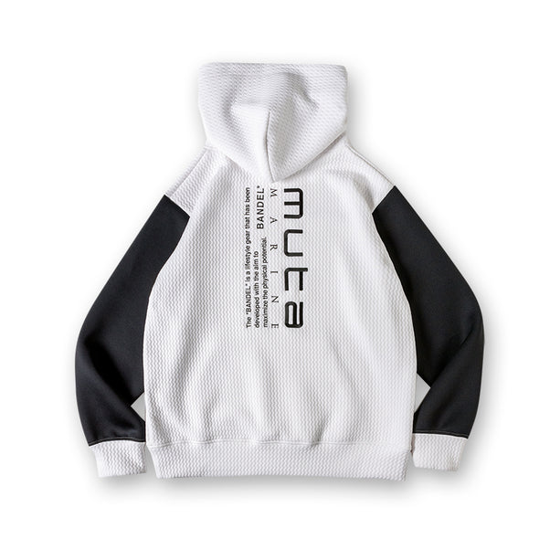 BANDEL x muta BICOLOR PULLOVER HOODIE