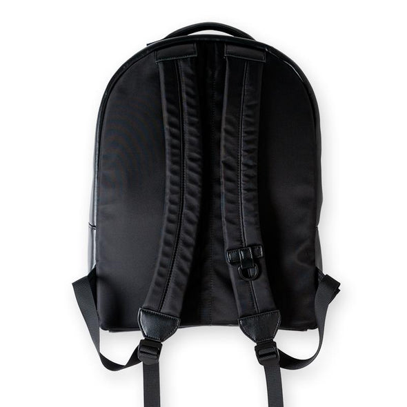 LEATHER GUSSET TRY CARGO BACKPACK