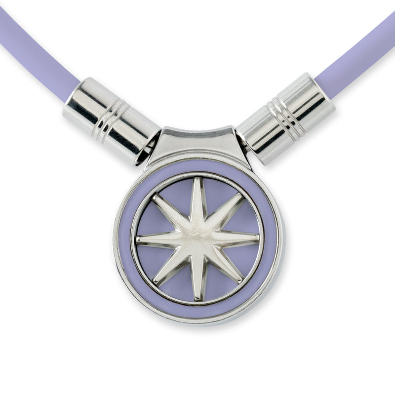 ラウンド用品・アクセサリー BANDEL Necklace Earth mini Healthcare Necklace Earth mini 2.0 Purple×Silver 安田祐香モデル