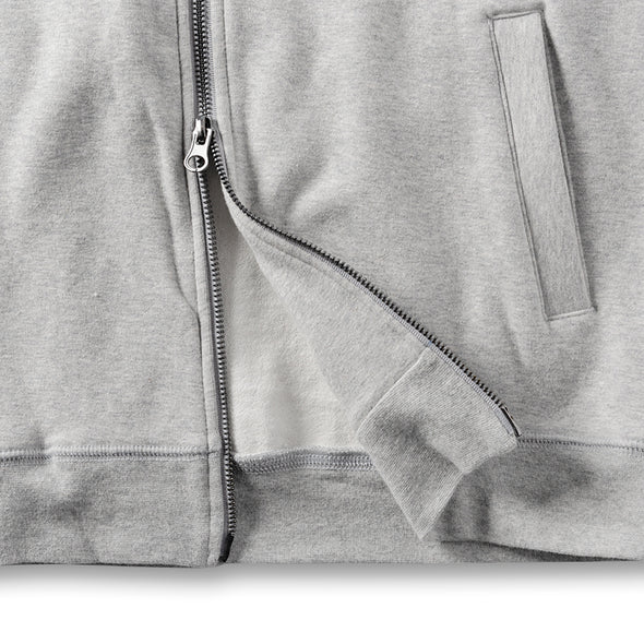 Vertical Logo Spandex Zip Hoodie