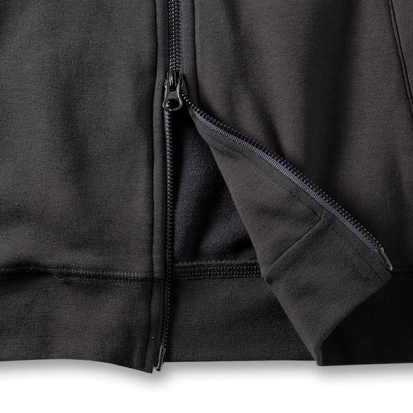 Vertical Logo Spandex Zip Hoodie