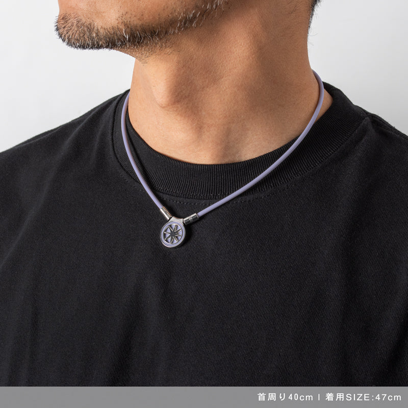 Healthcare Necklace Earth mini 2.0 Purple×Silver 安田祐香モデル