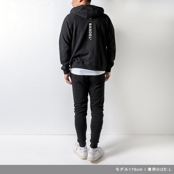 Vertical Logo Spandex Zip Hoodie