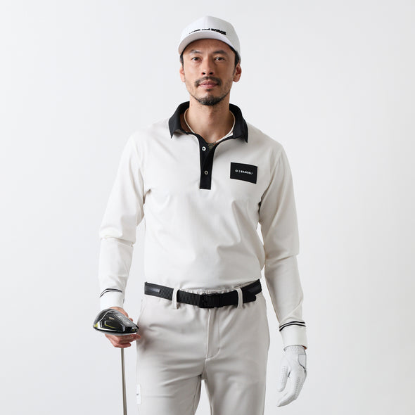 【9月下旬発売予約】バイカラー 長袖ポロ
