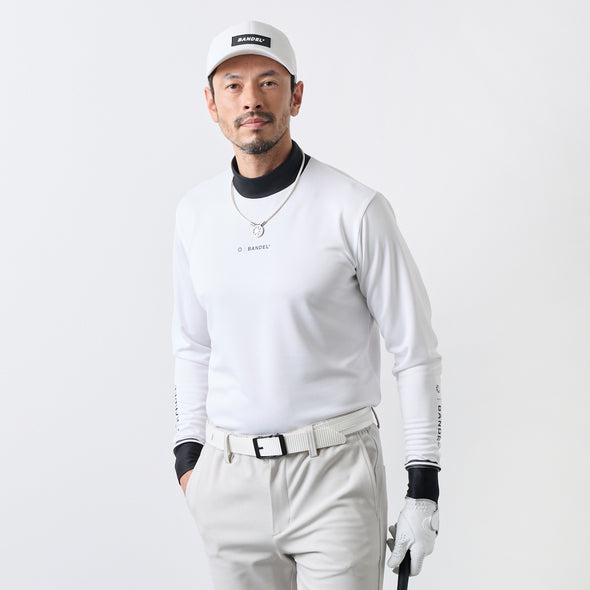 【9月下旬発売予約】バイカラー 長袖モックネック