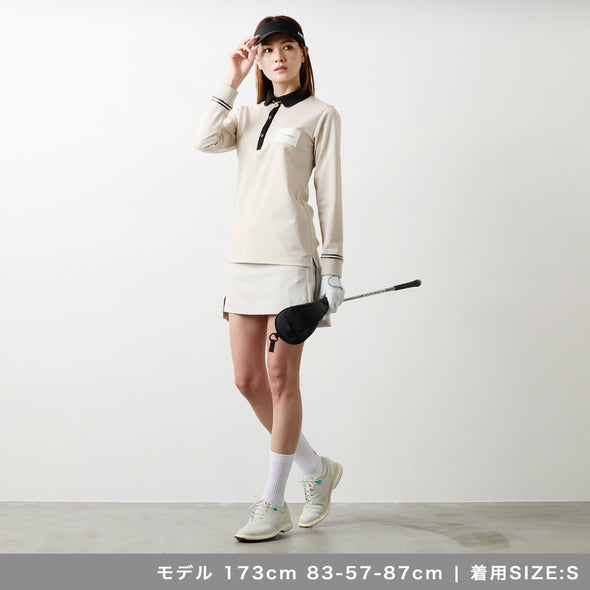 【9月下旬発売予約】ウィメンズ バイカラー長袖ポロ
