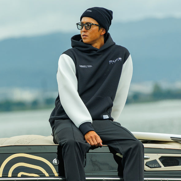 BANDEL x muta BICOLOR PULLOVER HOODIE