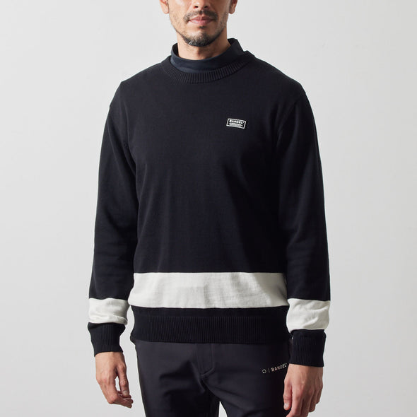 BICOLOR CREWNECK KNIT