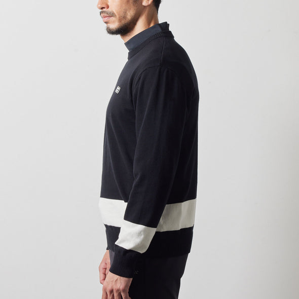 BICOLOR CREWNECK KNIT