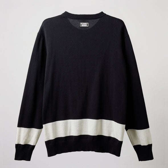 BICOLOR CREWNECK KNIT