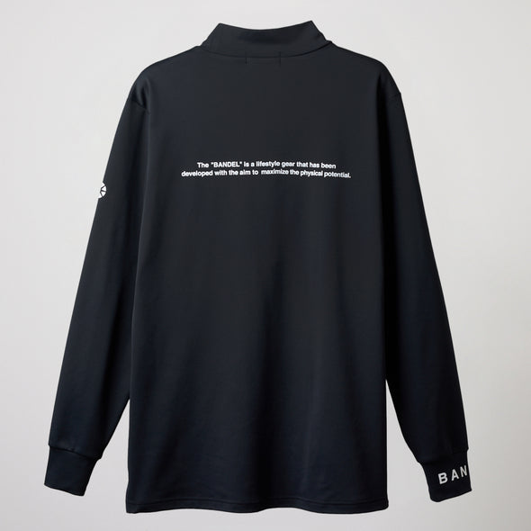 BASIC LOGO L/S MOCK NECK SHIRTS