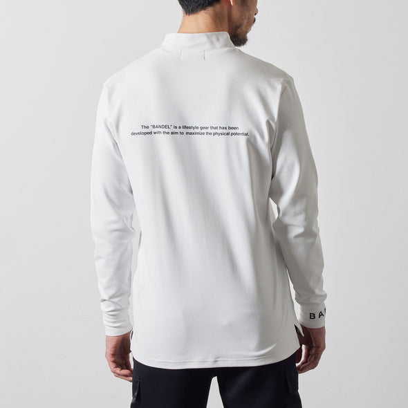 BASIC LOGO L/S MOCK NECK SHIRTS