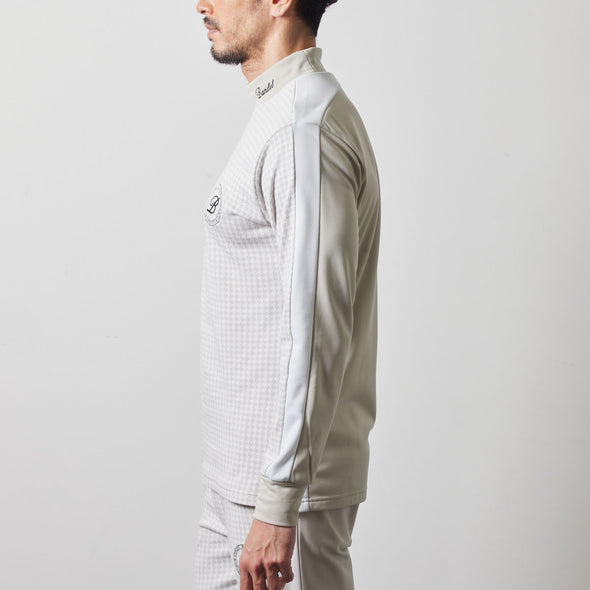 HOUNDSTOOTH BICOLOR L/S MOC SHIRTS