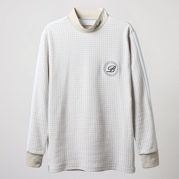 HOUNDSTOOTH BICOLOR L/S MOC SHIRTS