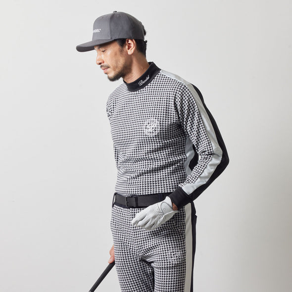 HOUNDSTOOTH BICOLOR L/S MOC SHIRTS