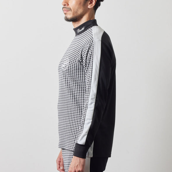 HOUNDSTOOTH BICOLOR L/S MOC SHIRTS