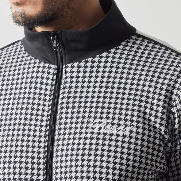 HOUNDSTOOTH BICOLOR BLOUSON