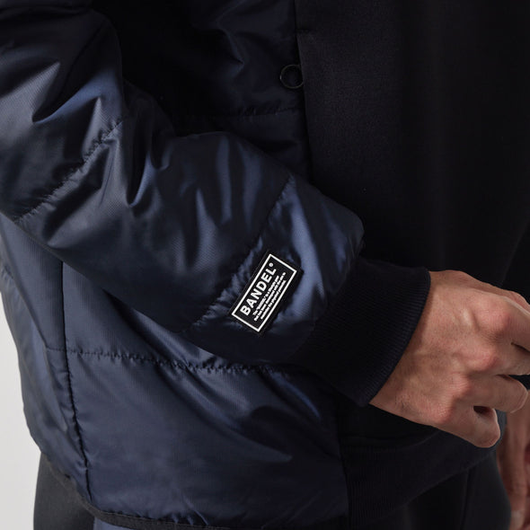 PUFFER SLEEVE HALF ZIP BLOUSON