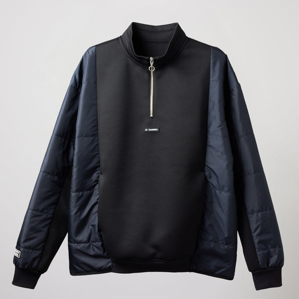 PUFFER SLEEVE HALF ZIP BLOUSON