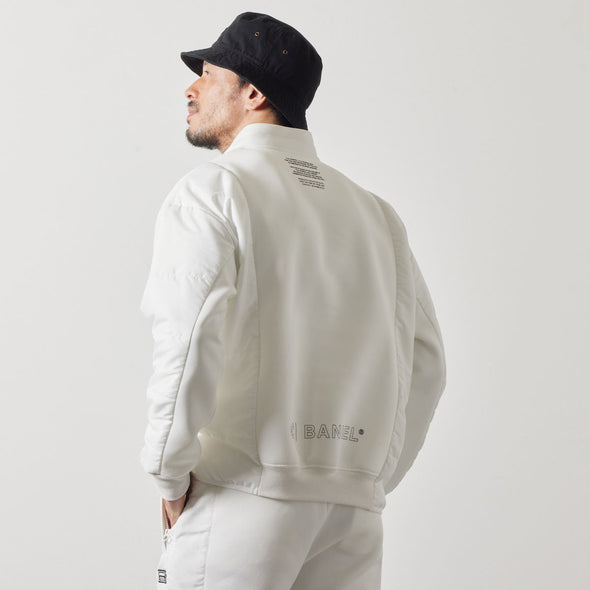 PUFFER SLEEVE HALF ZIP BLOUSON