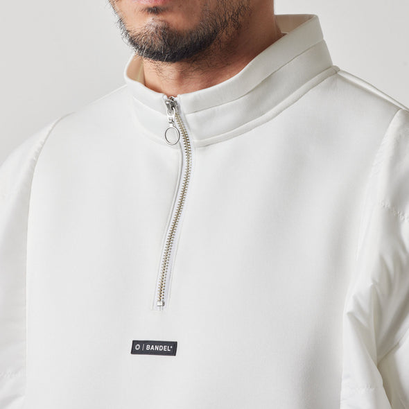 PUFFER SLEEVE HALF ZIP BLOUSON