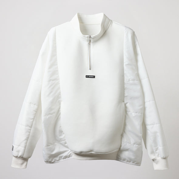 PUFFER SLEEVE HALF ZIP BLOUSON