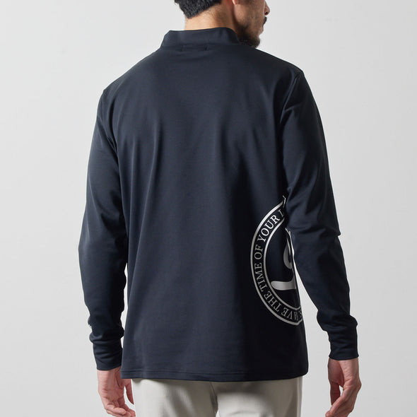 SIDE LOGO L/S MOCK NECK SHIRTS