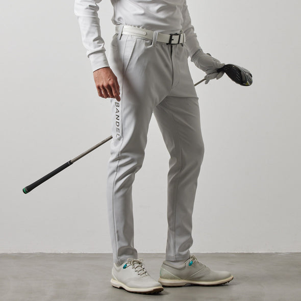 SIDE LOGO STRECH TAPERED PANTS