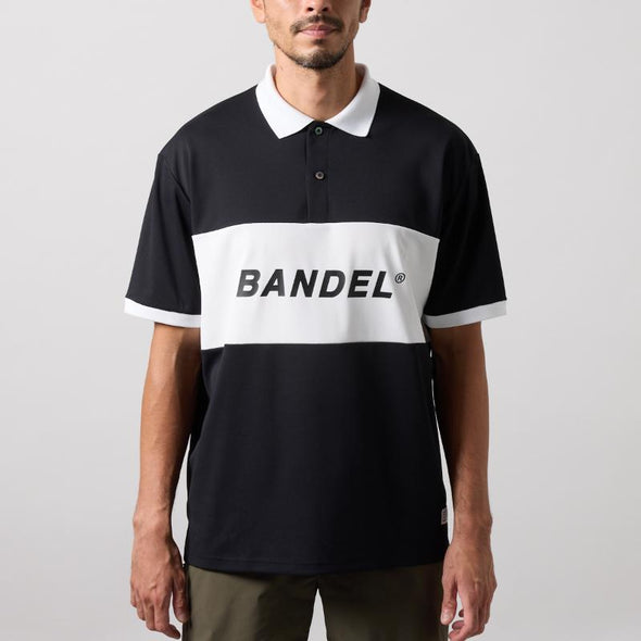 BICOLOR PATERN S/S LOOSE POLO SHIRTS