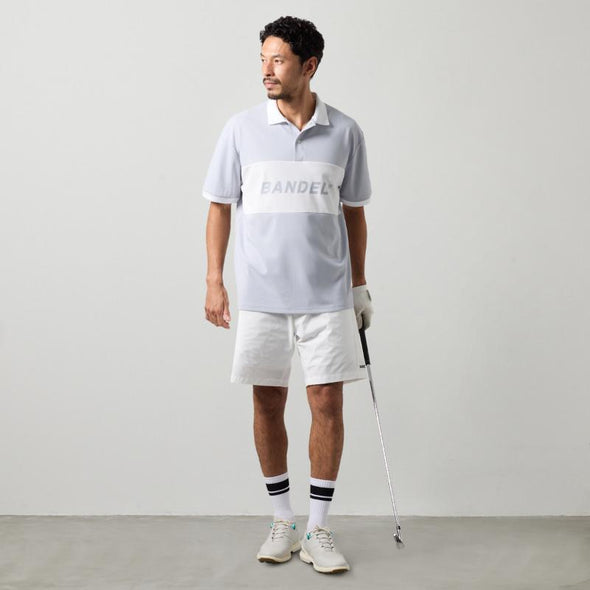 BICOLOR PATERN S/S LOOSE POLO SHIRTS