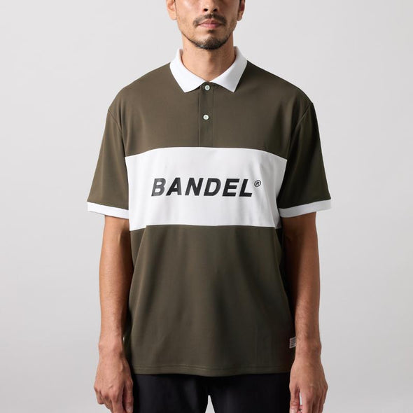 BICOLOR PATERN S/S LOOSE POLO SHIRTS