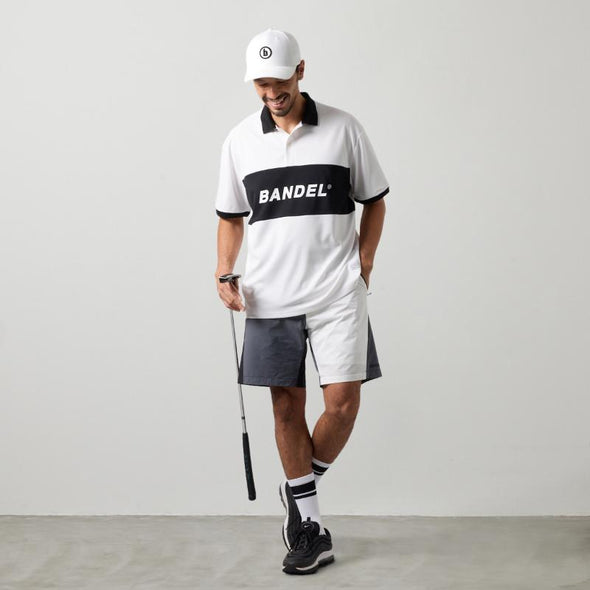 BICOLOR PATERN S/S LOOSE POLO SHIRTS