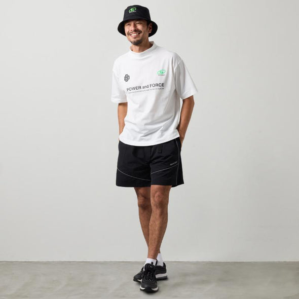 PIPING REFLECTOR SHORT PANTS