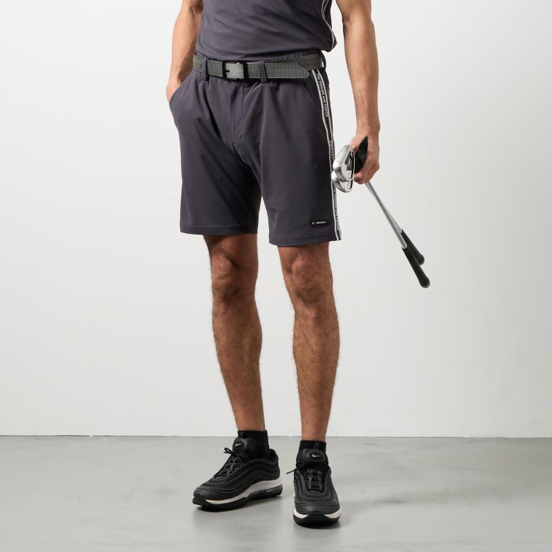 BANDEL ハーフパンツ L グレー×チャコール×ブラック コンセプトノーツテーピングハーフパンツ – BANDEL®︎｜公式オンライン