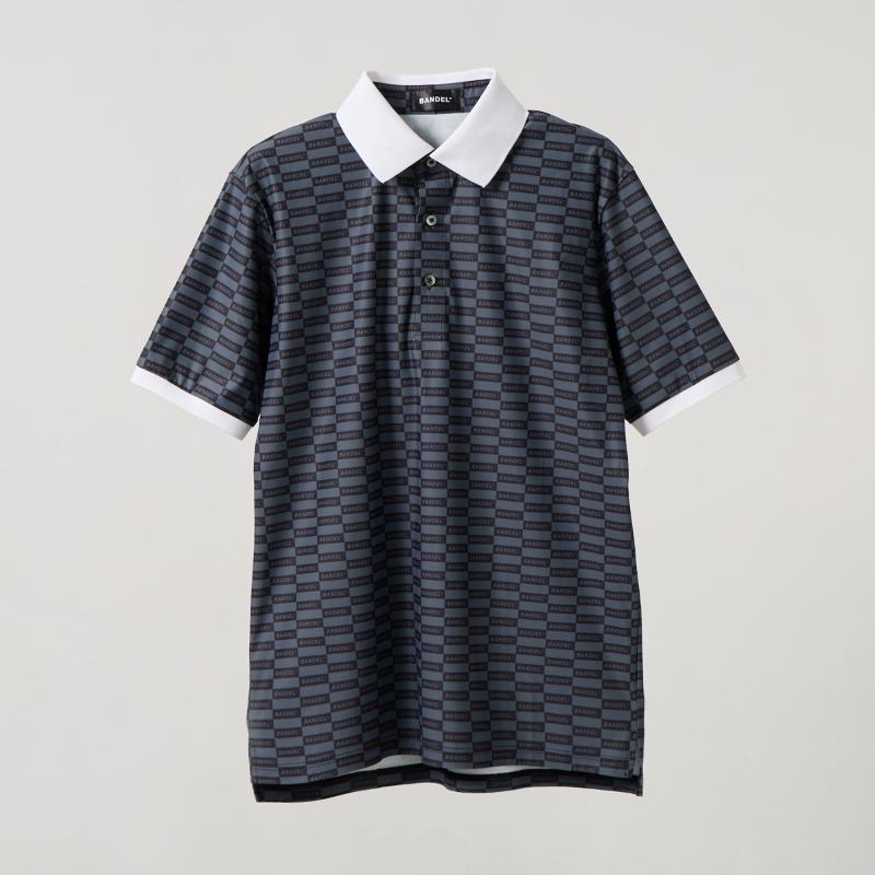BANDEL ポロシャツ 黒/グレー　XL 1_743842fc-037e-43fd-b075-