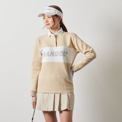 WOMENS COLOR BLOCK L/S RUGBY POLO