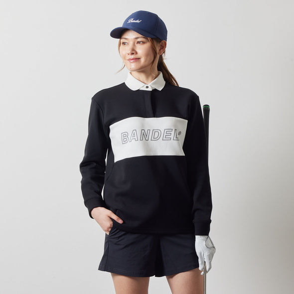 WOMENS COLOR BLOCK L/S RUGBY POLO